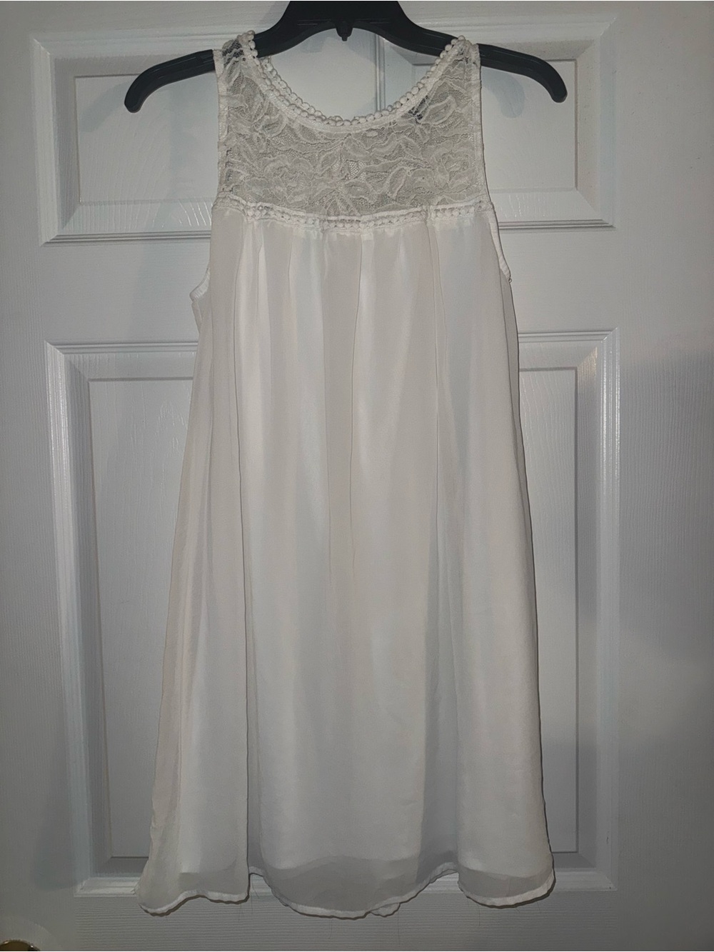 As You Wish White Dress XL | Elegant Mini Dress | Size XL | 33" Length